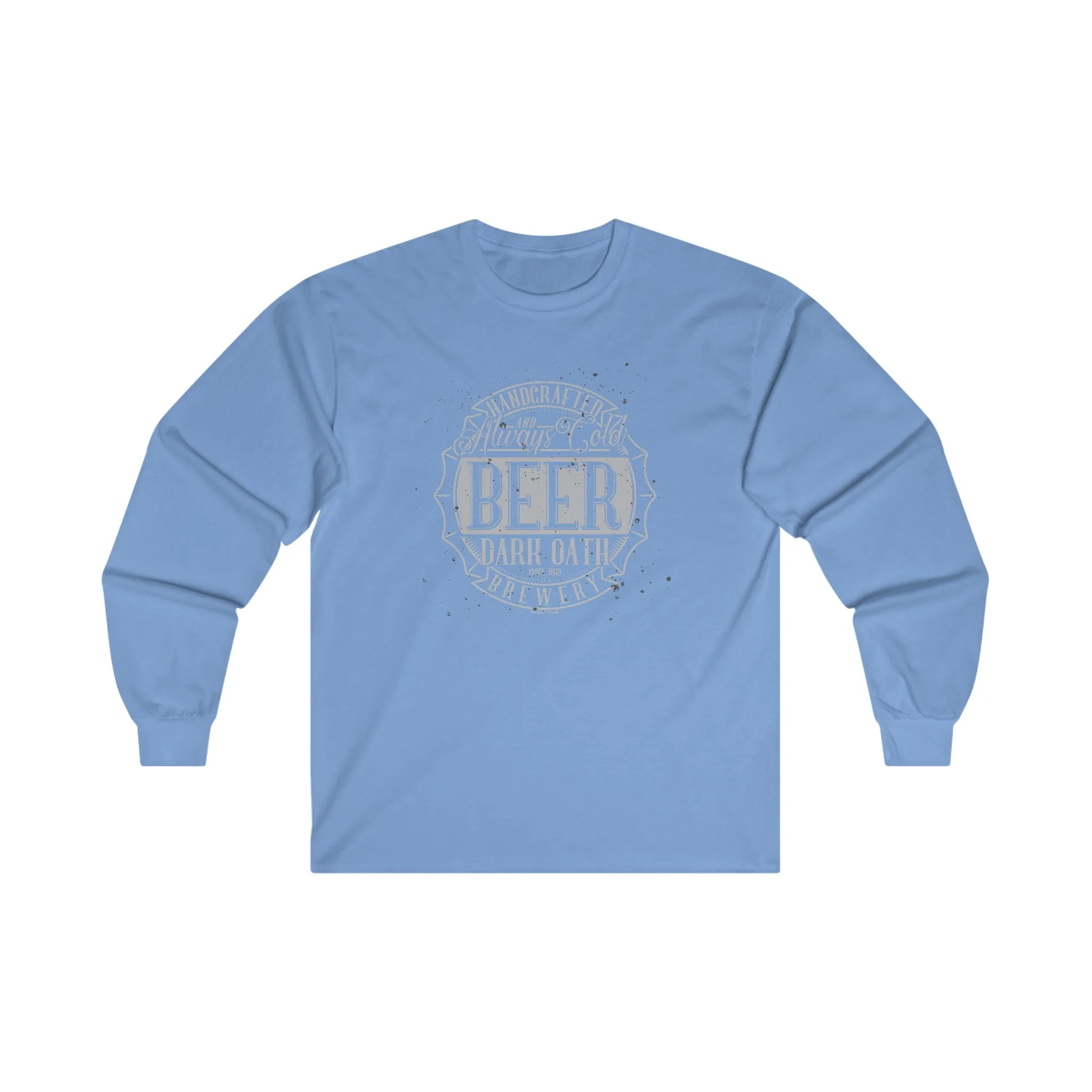 Handcrafted and Always Cold Beer Long Sleeve Tee