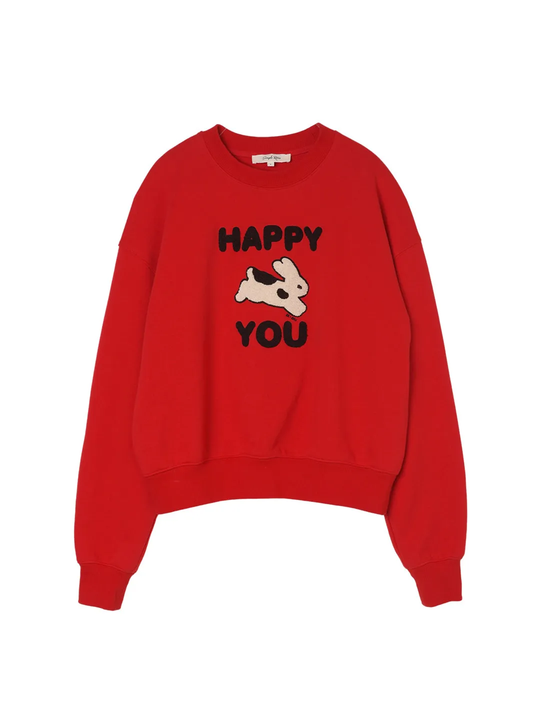 Happy to You Rabbit Graphic Hoodie