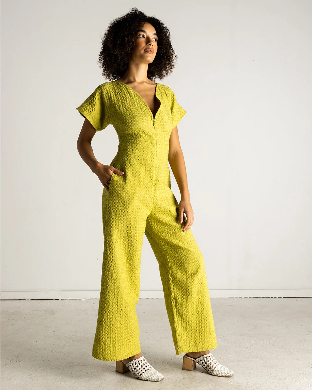 Heart Scoop Jumpsuit Citron | XS-3X - Available SS24