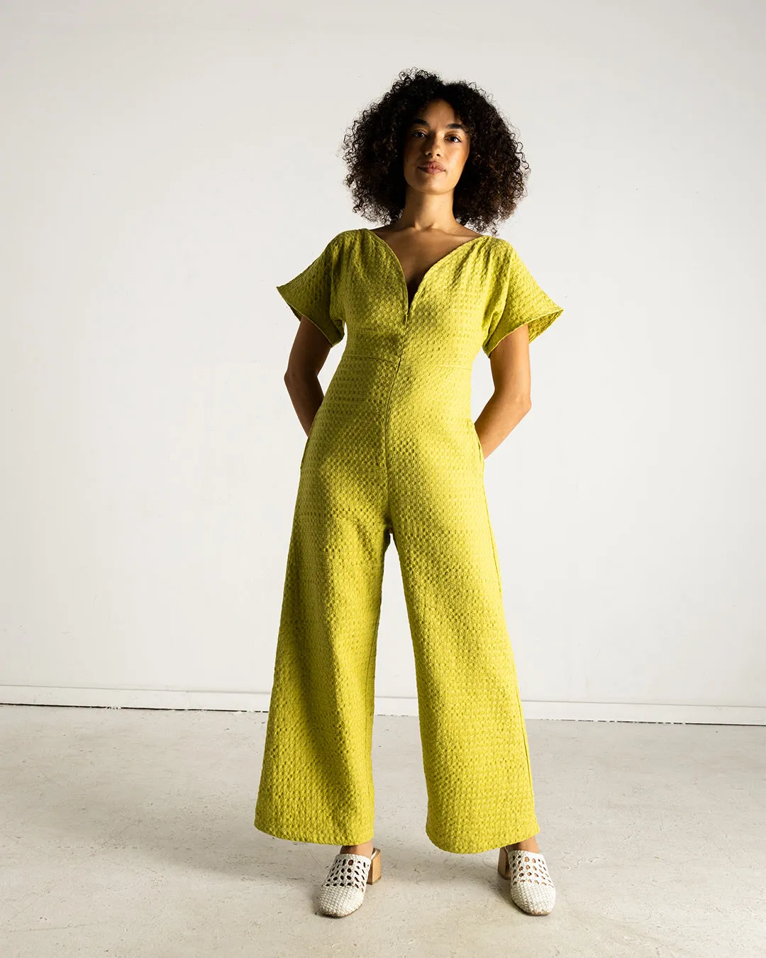 Heart Scoop Jumpsuit Citron | XS-3X - Available SS24