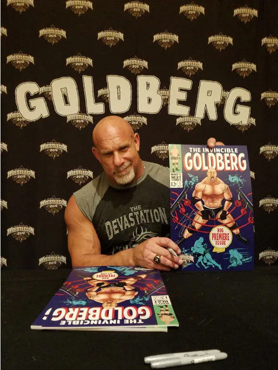 Highspots - Bill Goldberg "Comic Art" Hand Signed 11x17 *inc COA*