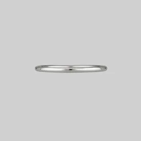 HOPE. Simple Silver Band Ring