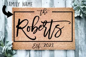 Housewarming Gift | Wedding Gift | Custom Doormat | Personalized Doormat | Closing Gift | Welcome Doormat | Front Door Mat | Monogram Rug