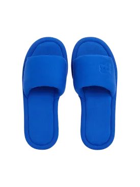 Jersey Slippers—cobalt blue