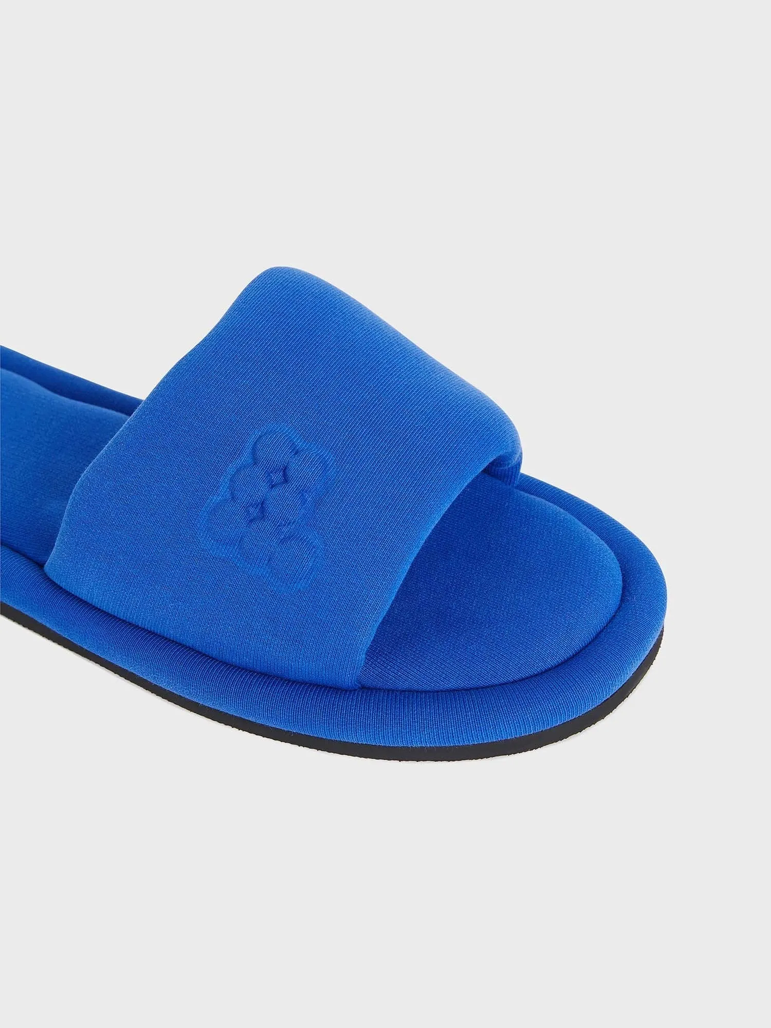 Jersey Slippers—cobalt blue