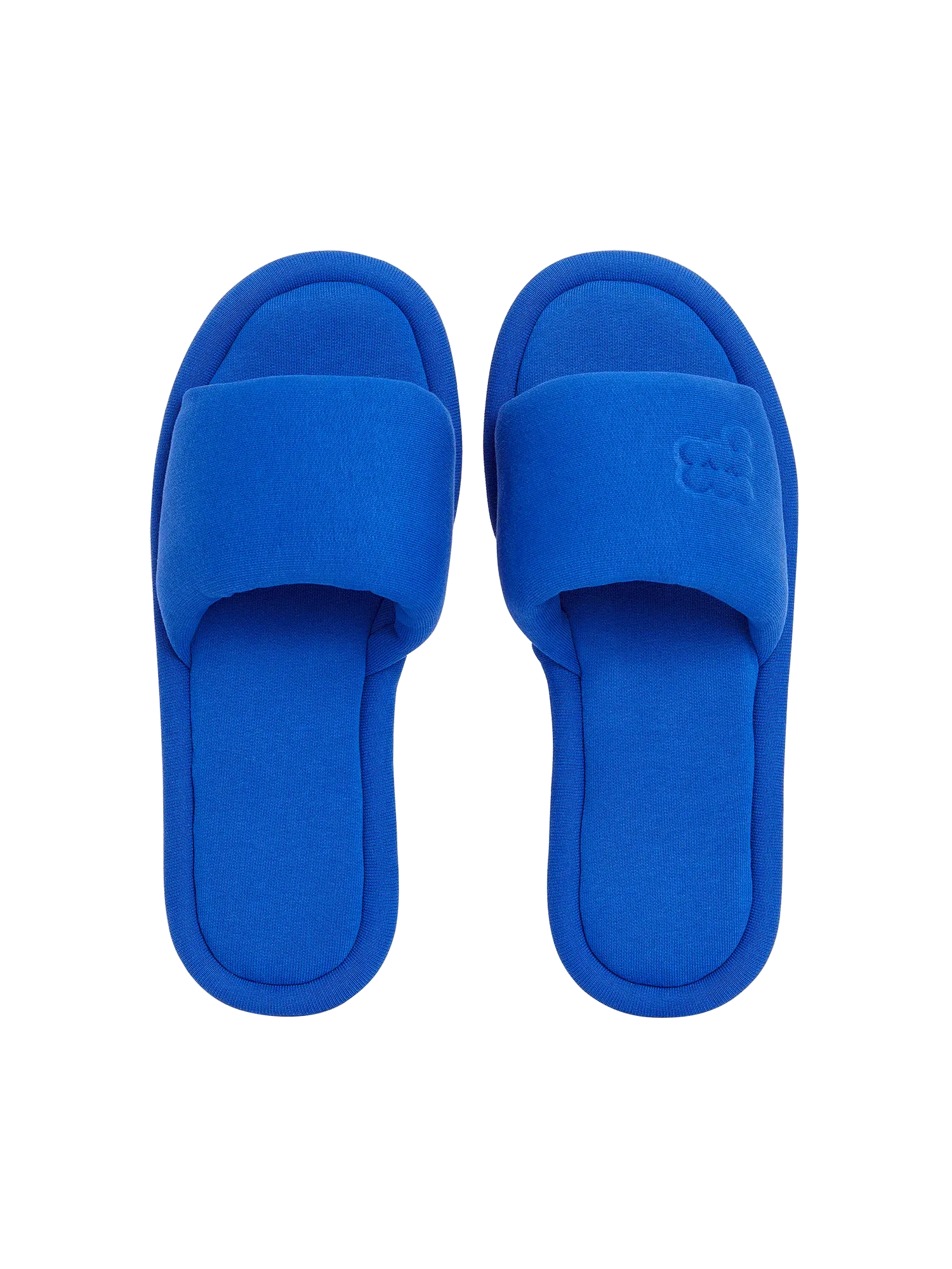 Jersey Slippers—cobalt blue