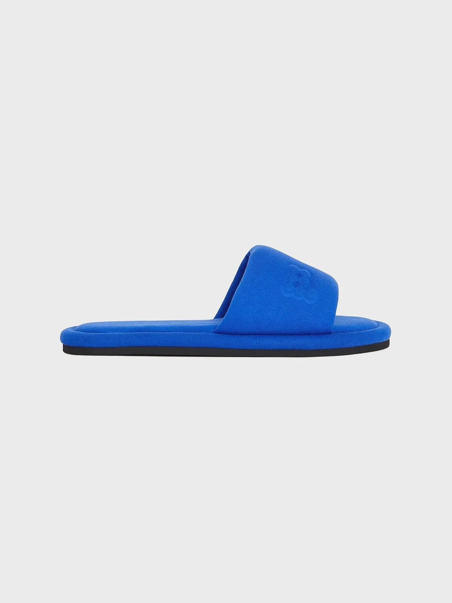 Jersey Slippers—cobalt blue