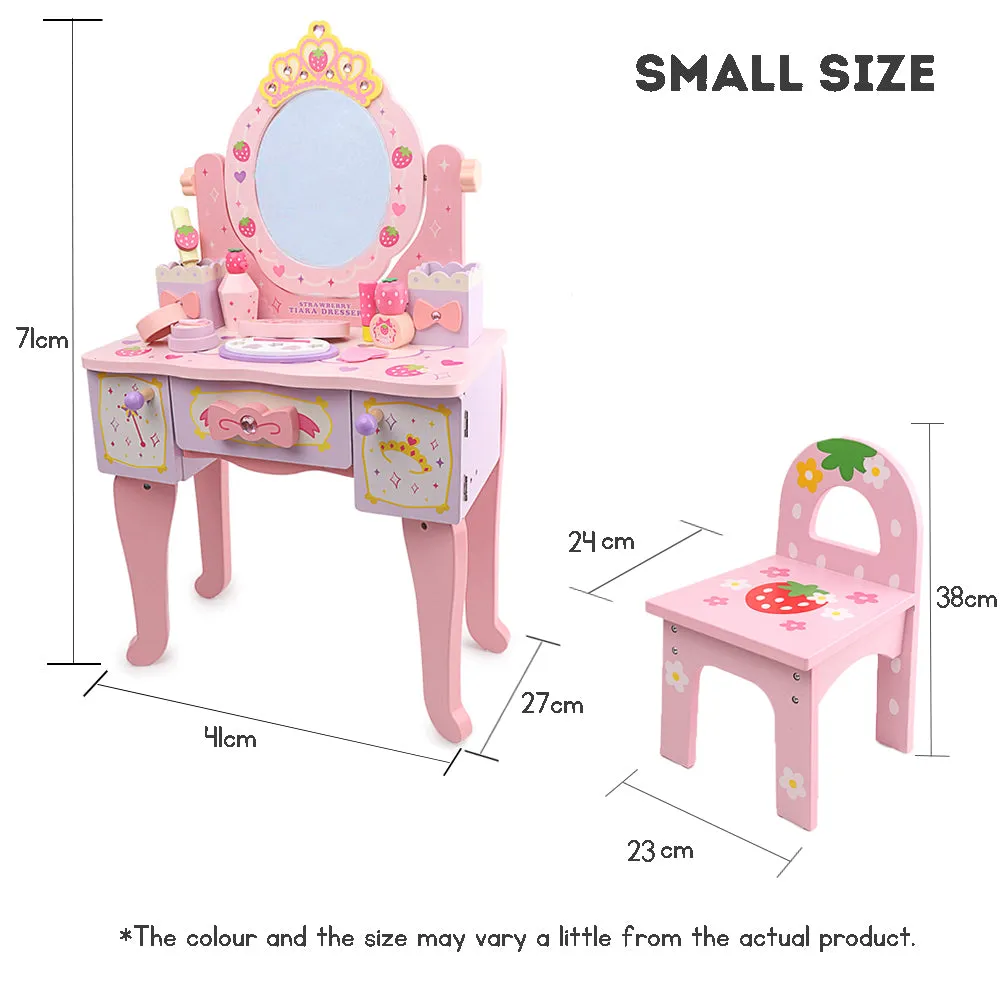 Kids Dressing Table chair set pretend play dressing table featuring mirror drawer kids wooden dressing table set