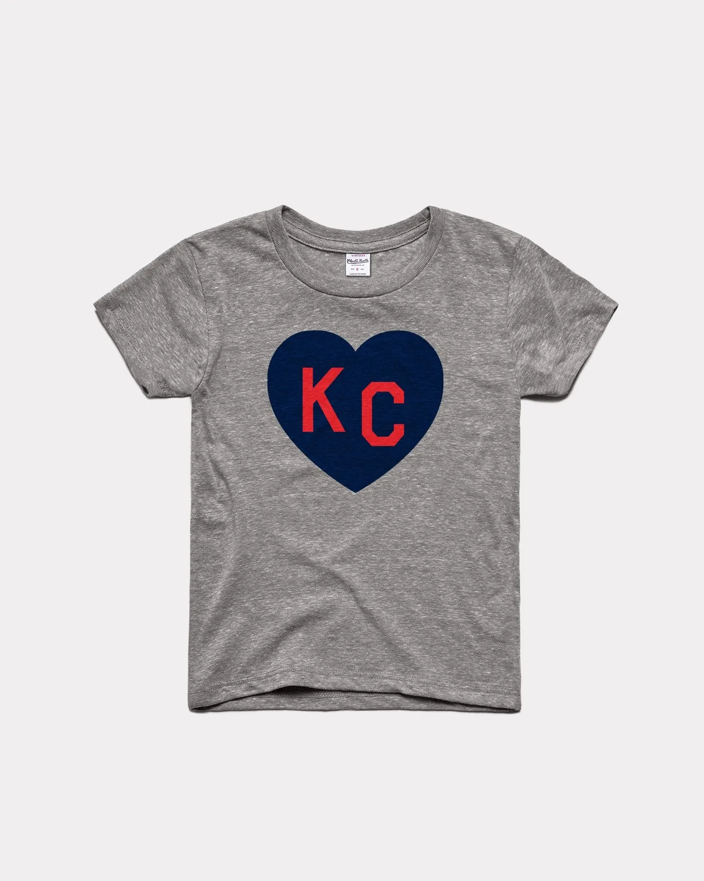 Kids Vintage Grey KC Heart