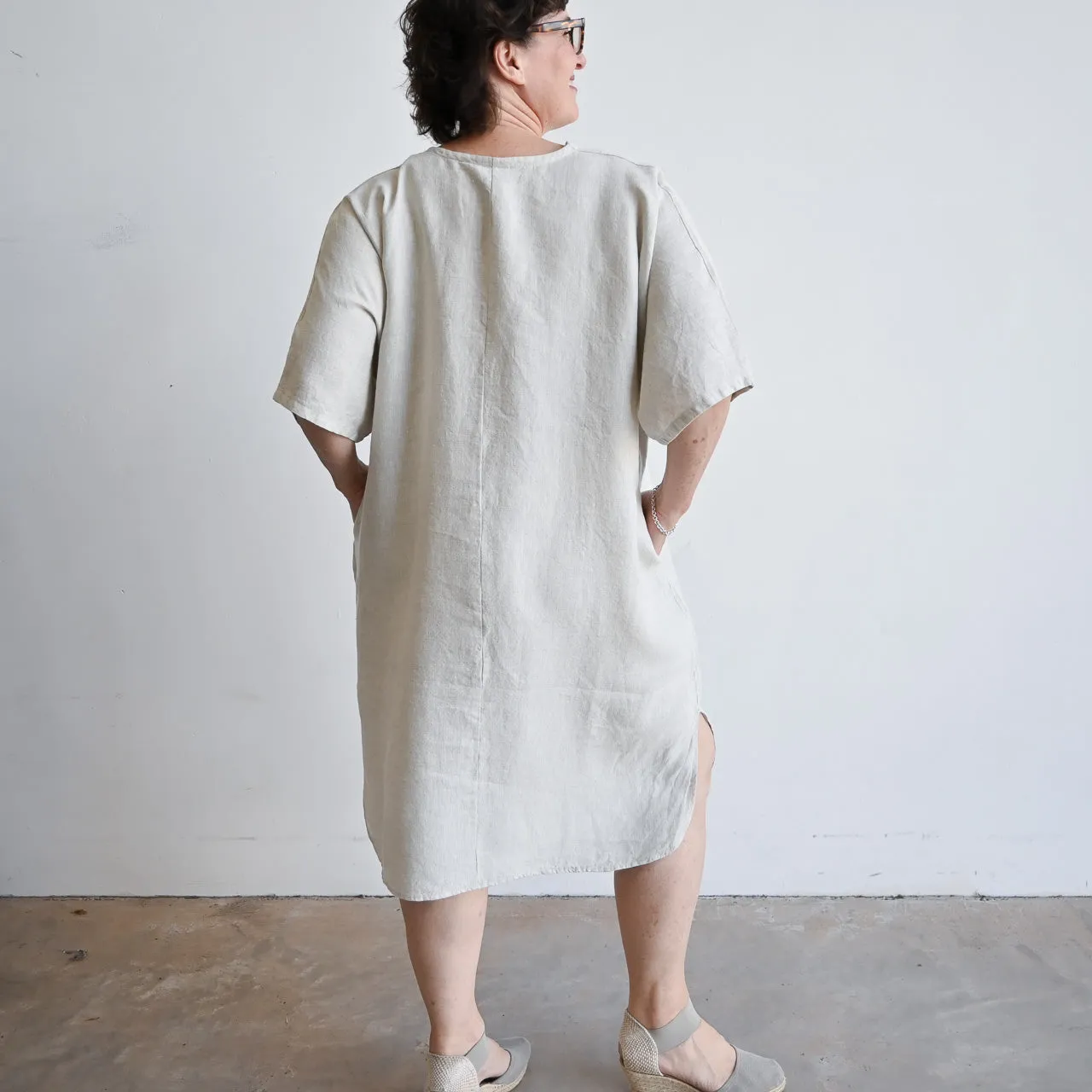 Kobomo Linen Kaftan Dress - Natural