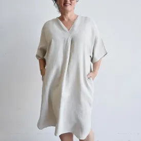 Kobomo Linen Kaftan Dress - Natural