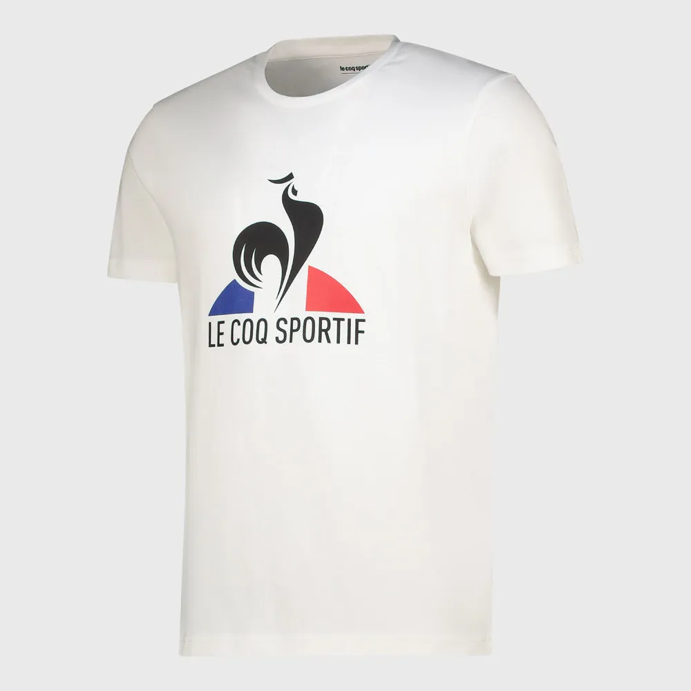 Le Coq Sportif Mens Tri Core Tee SS No. 1 White/Multi _ 180520 _ White