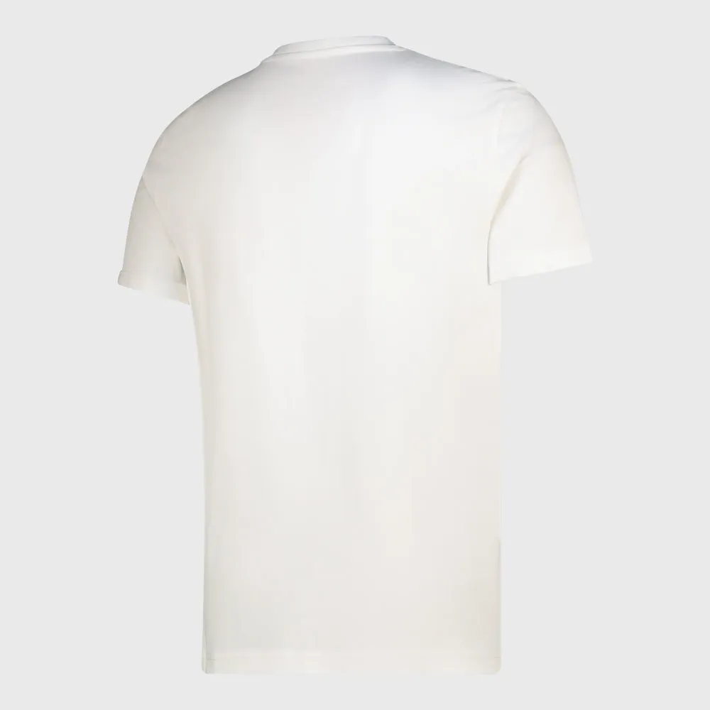 Le Coq Sportif Mens Tri Core Tee SS No. 1 White/Multi _ 180520 _ White