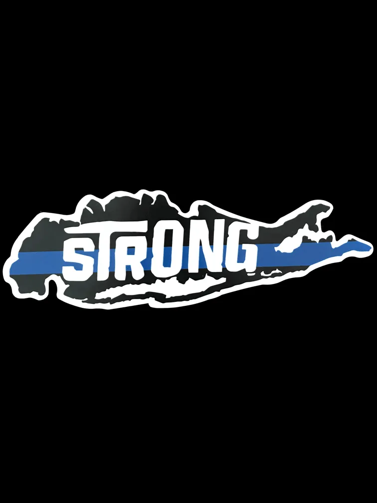 Long Island Strong Thin Blue Magnet