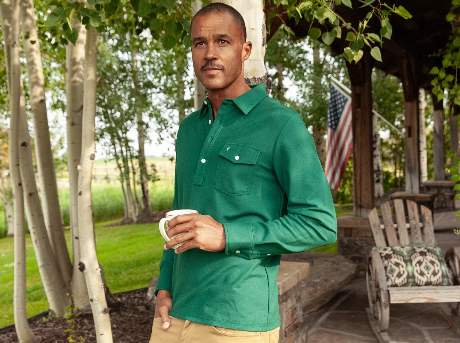 Long Sleeve Players Shirt - Evergreen