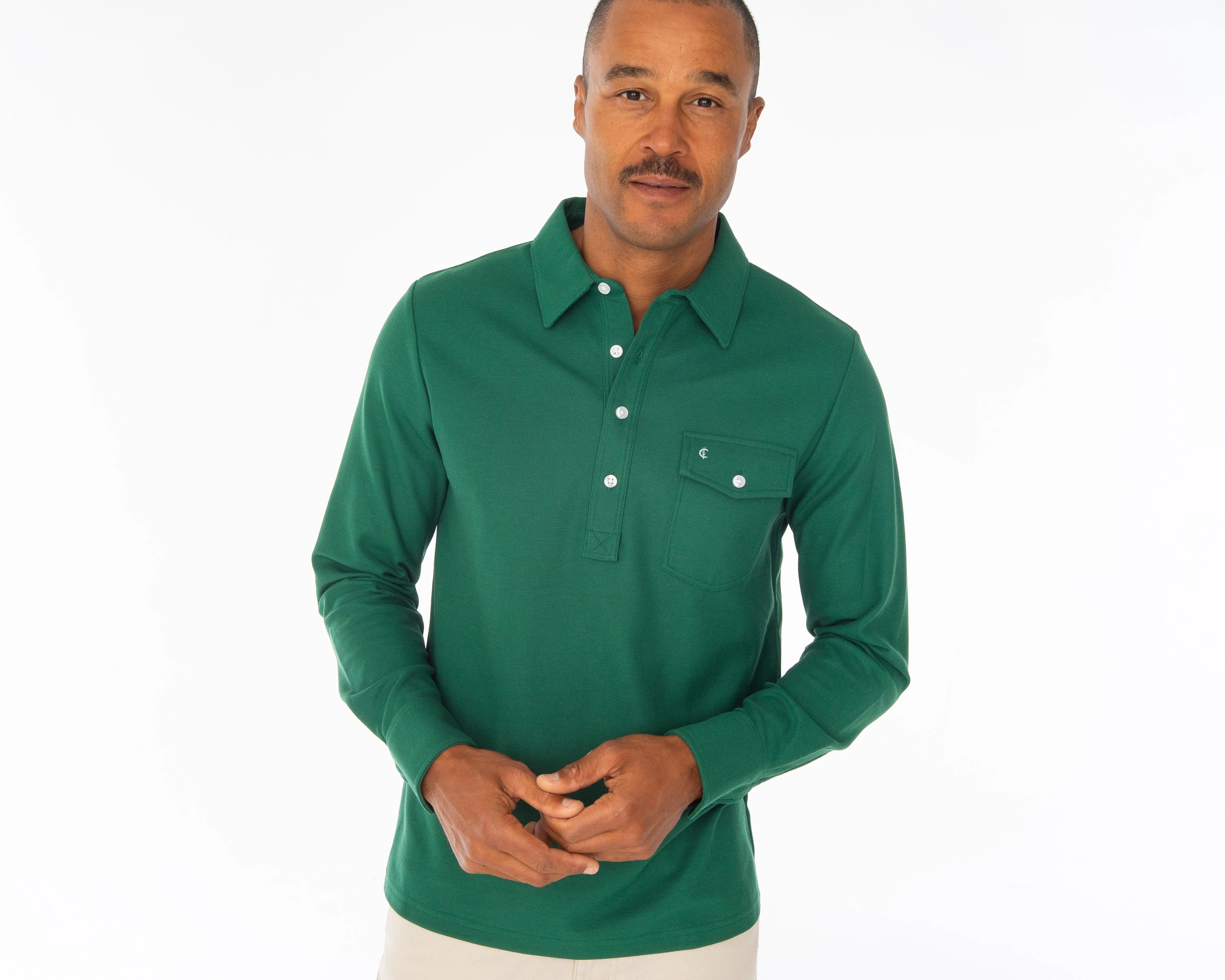 Long Sleeve Players Shirt - Evergreen