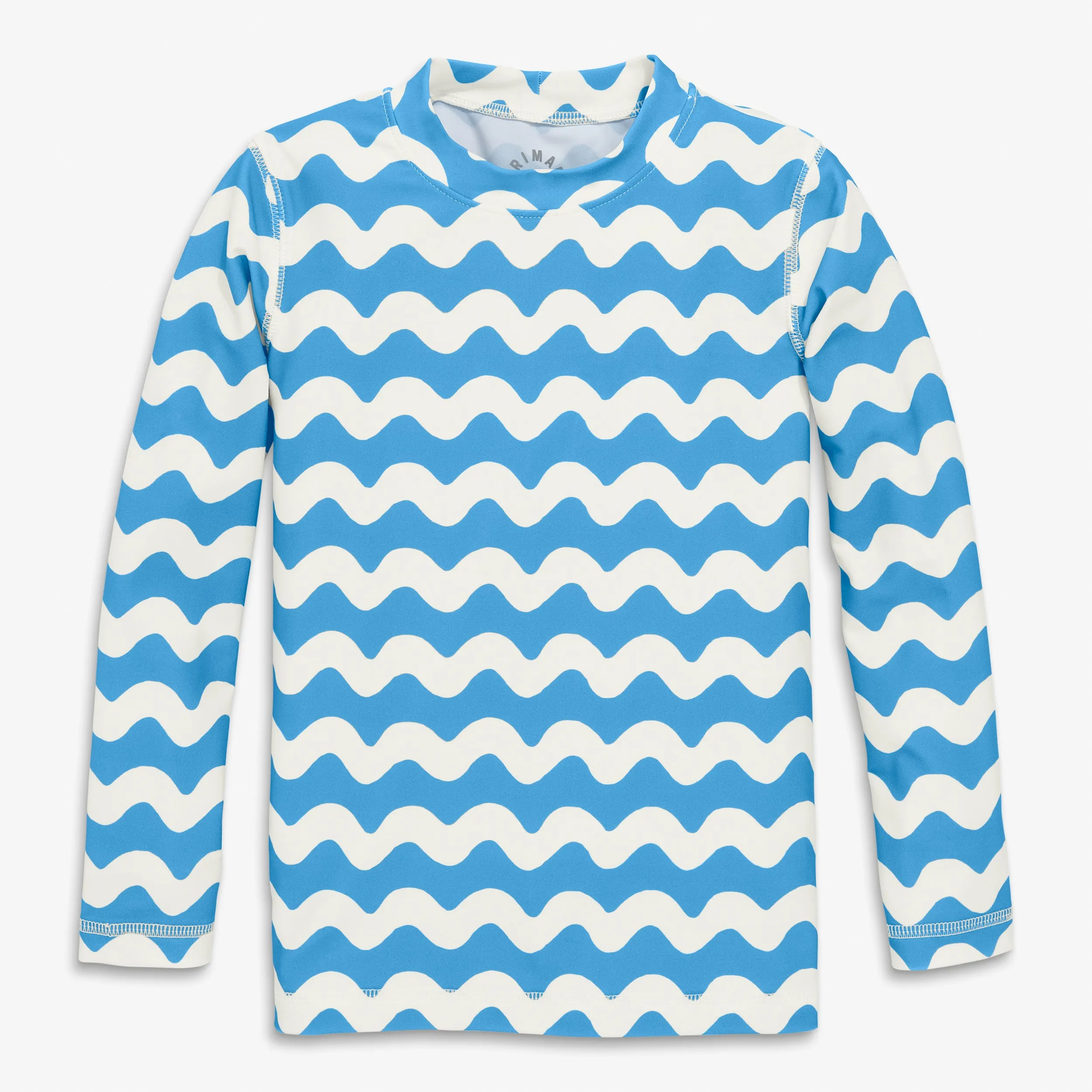 Long sleeve rash guard in waves