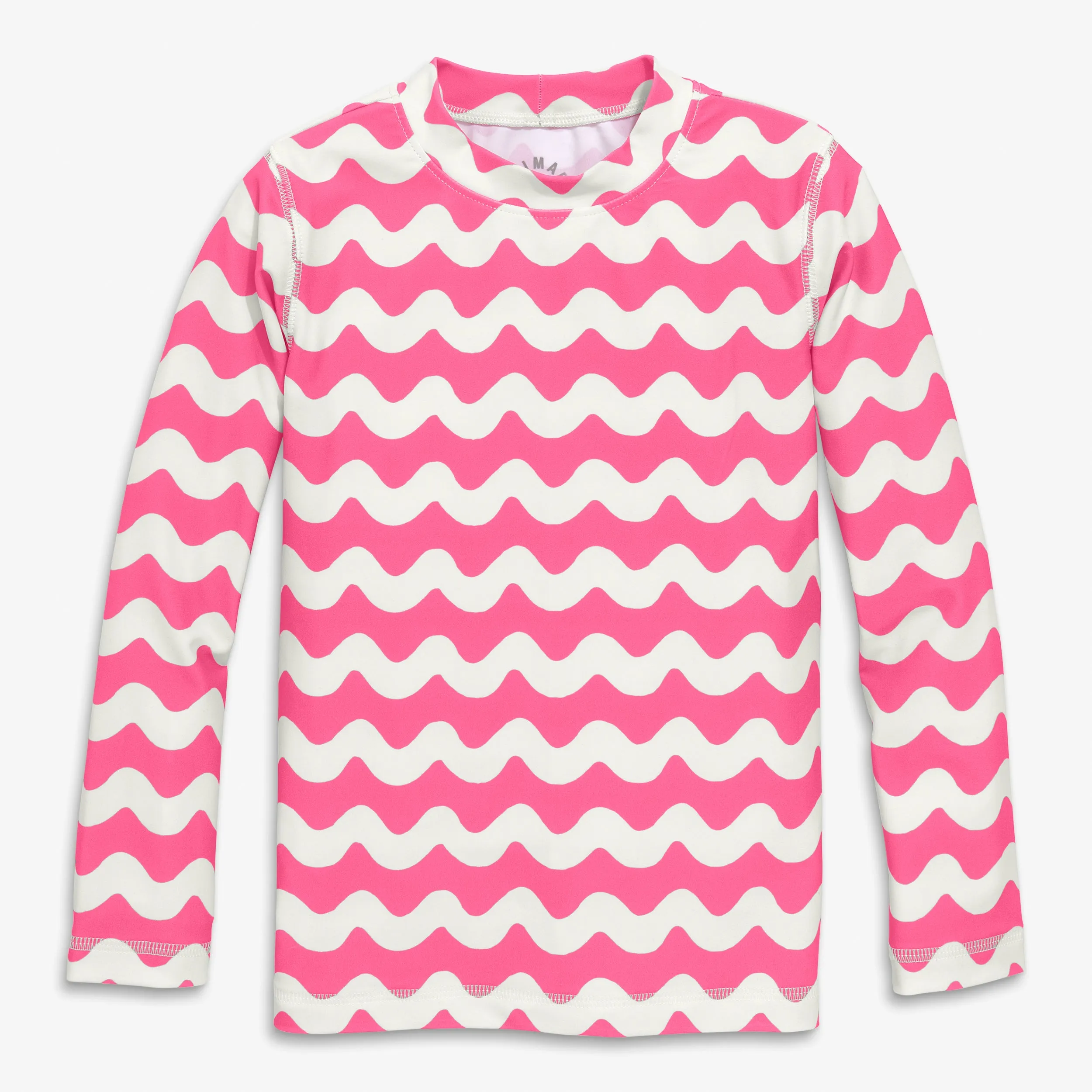 Long sleeve rash guard in waves