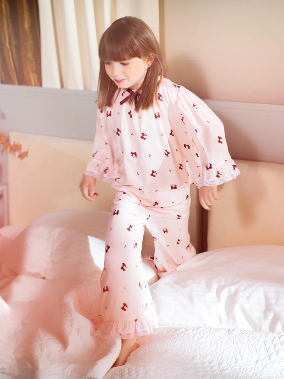 MELANY - GIRLS PYJAMA SET IN PINK