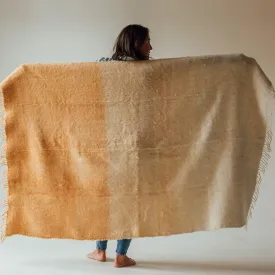 MM1001 - Wool Momos Blanket Ombre Mustard