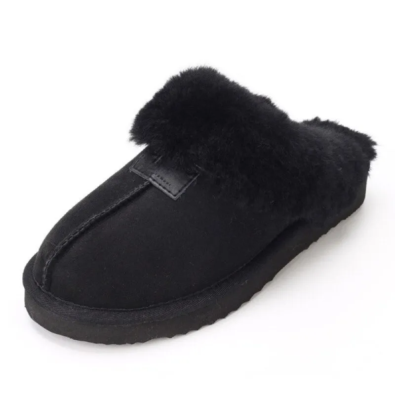 Natural Wool Winter Slippers