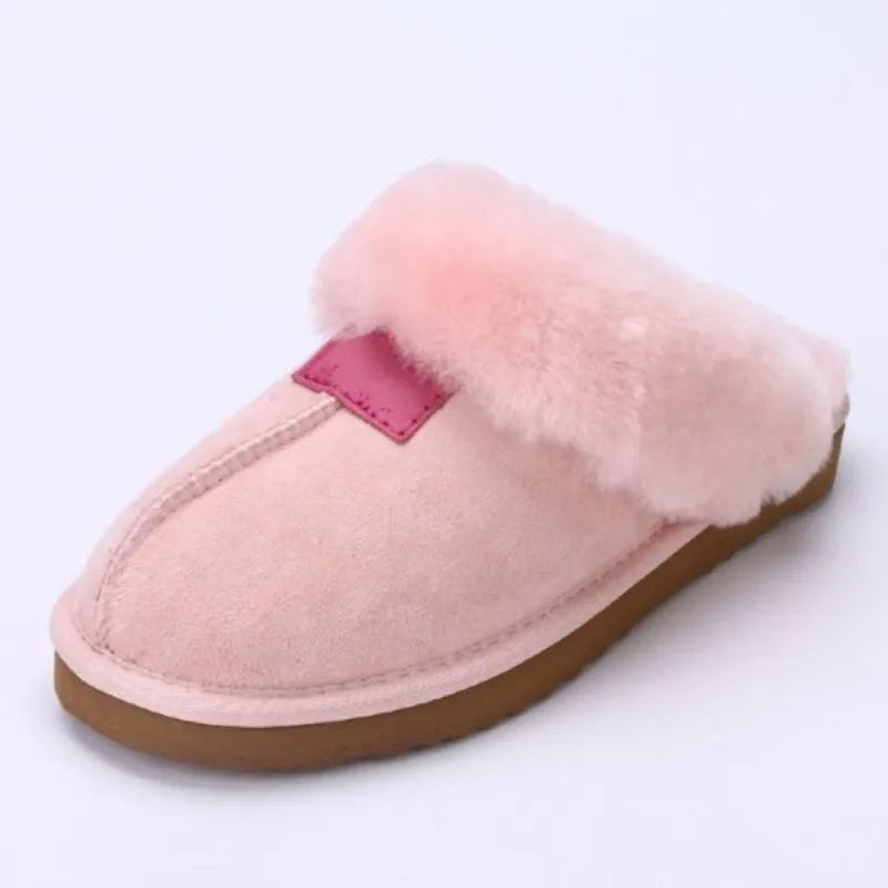 Natural Wool Winter Slippers