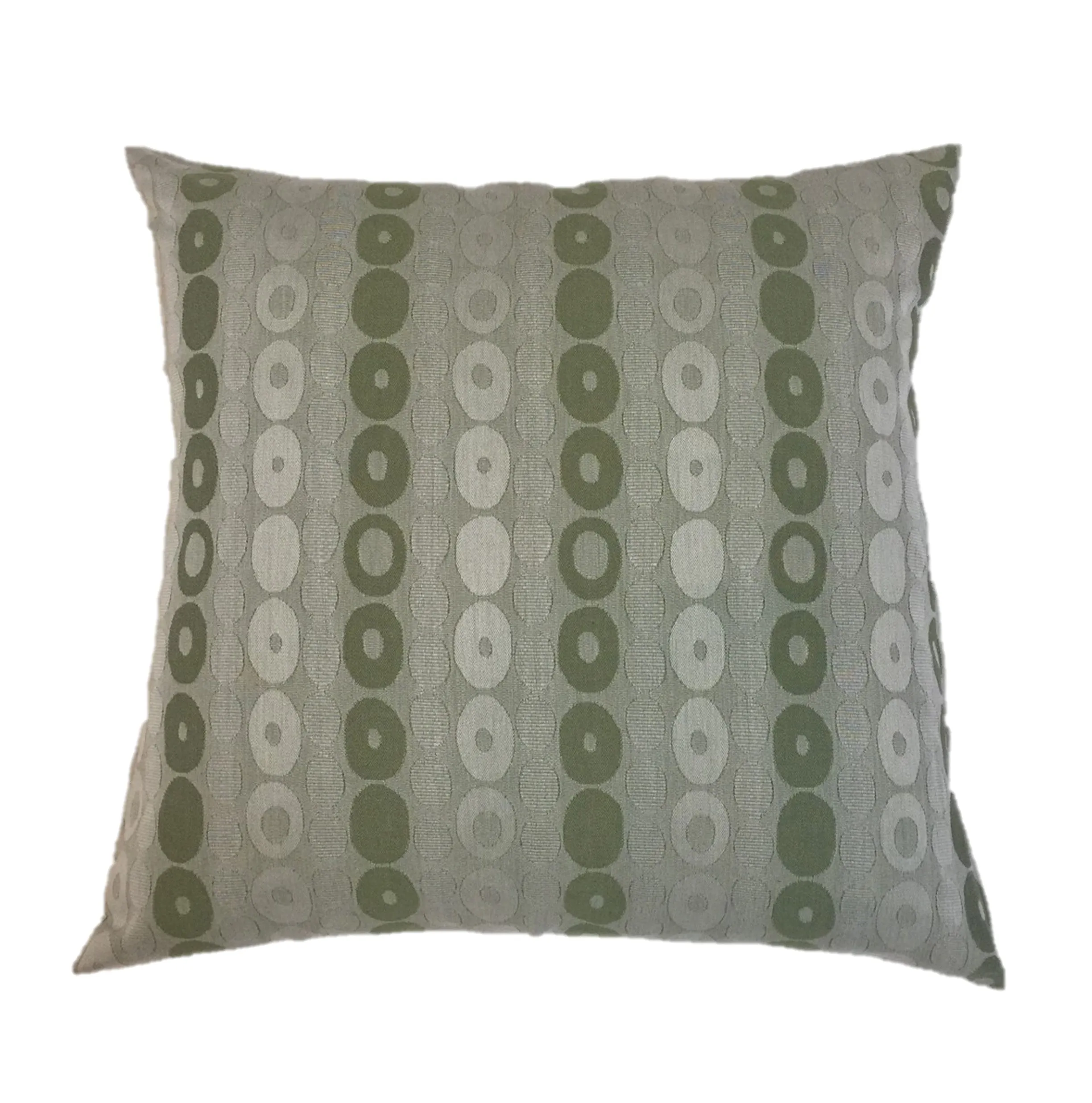 NUNO Throw Pillow Pair: "Donuts" (Green)