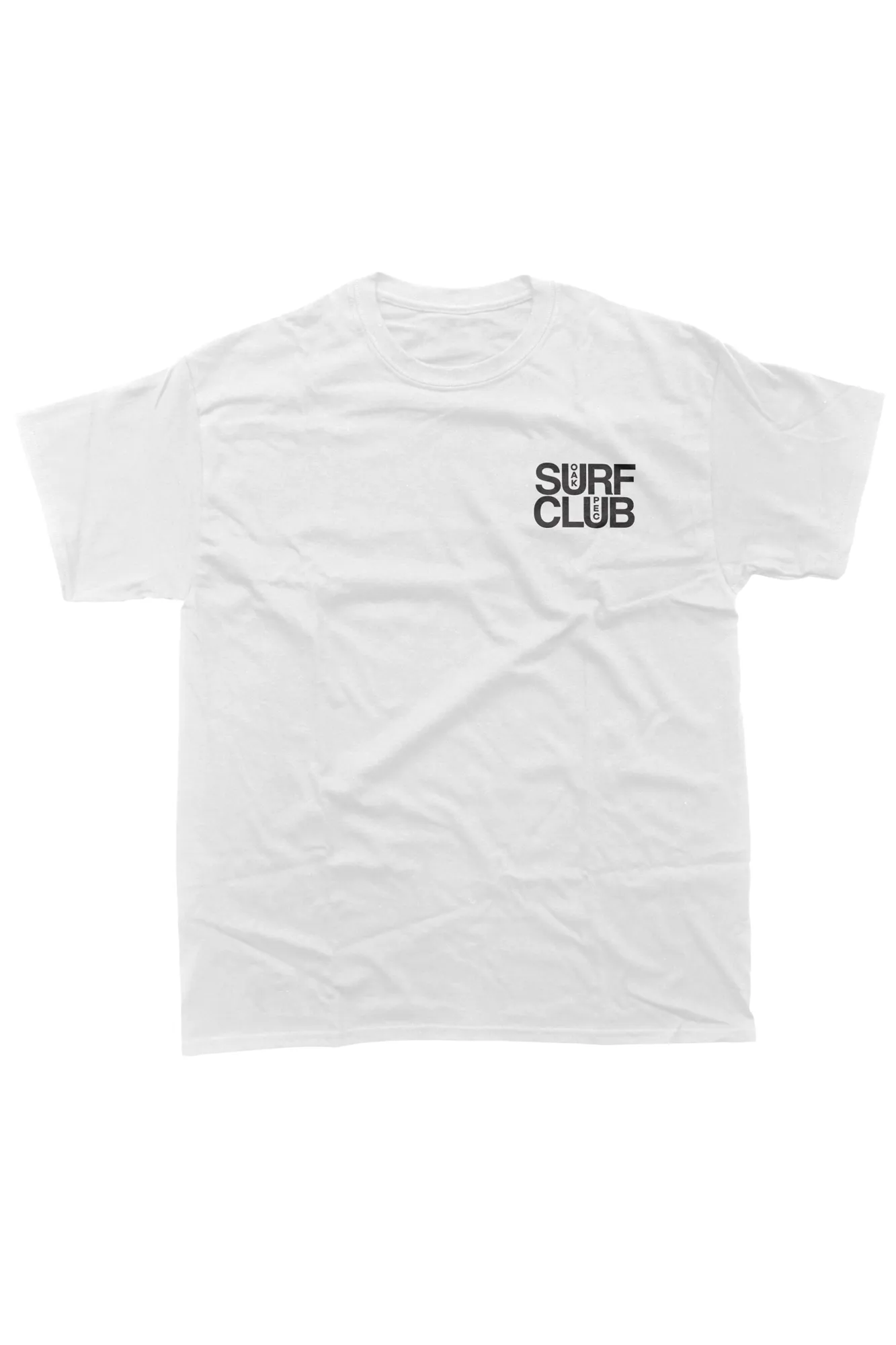 OAK SURF CLUB UNISEX PEC TEE - WHITE