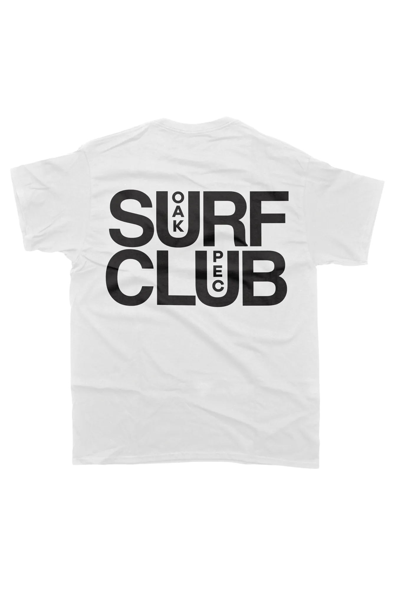 OAK SURF CLUB UNISEX PEC TEE - WHITE