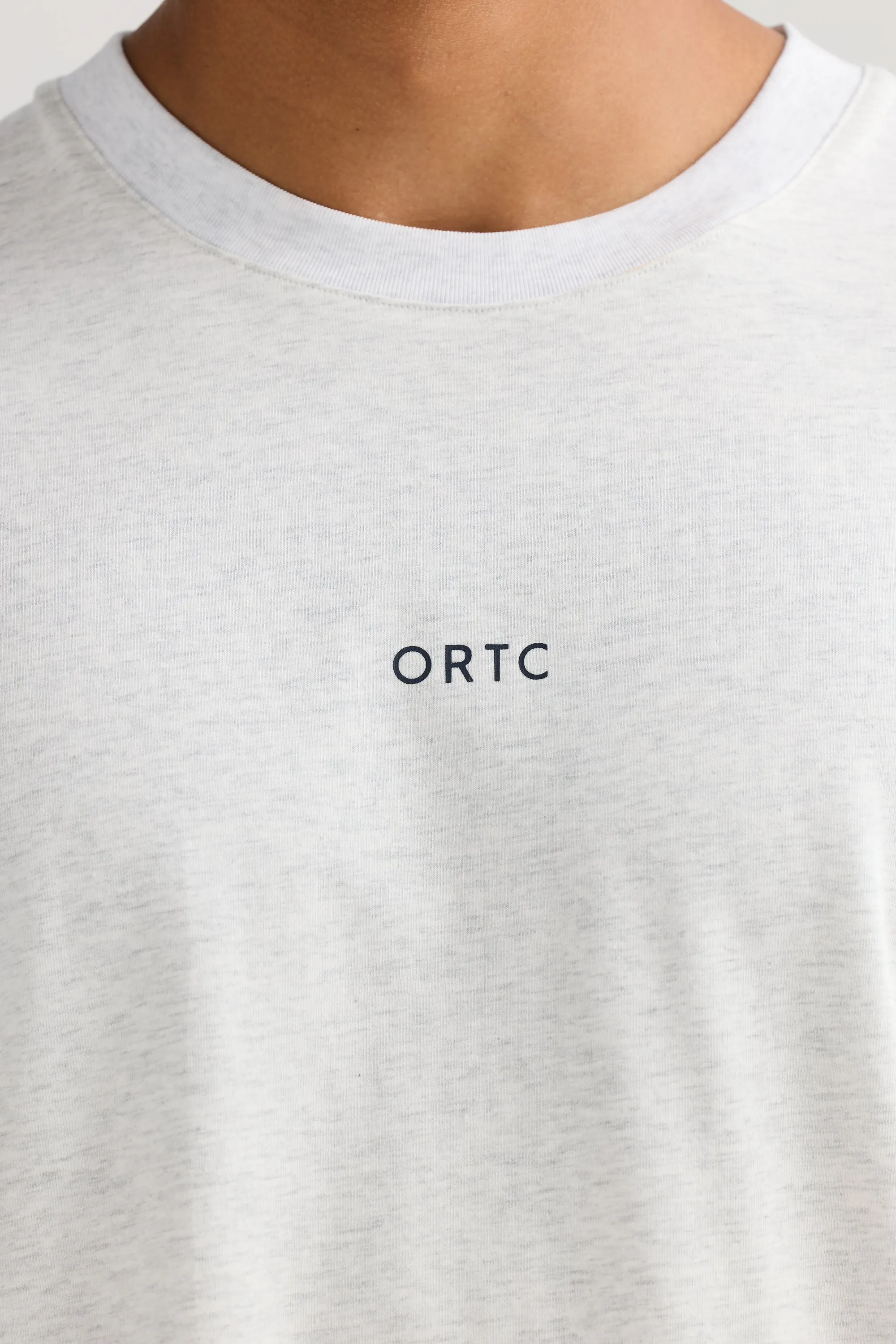 Oli Box Fit Logo T Shirt White Marle