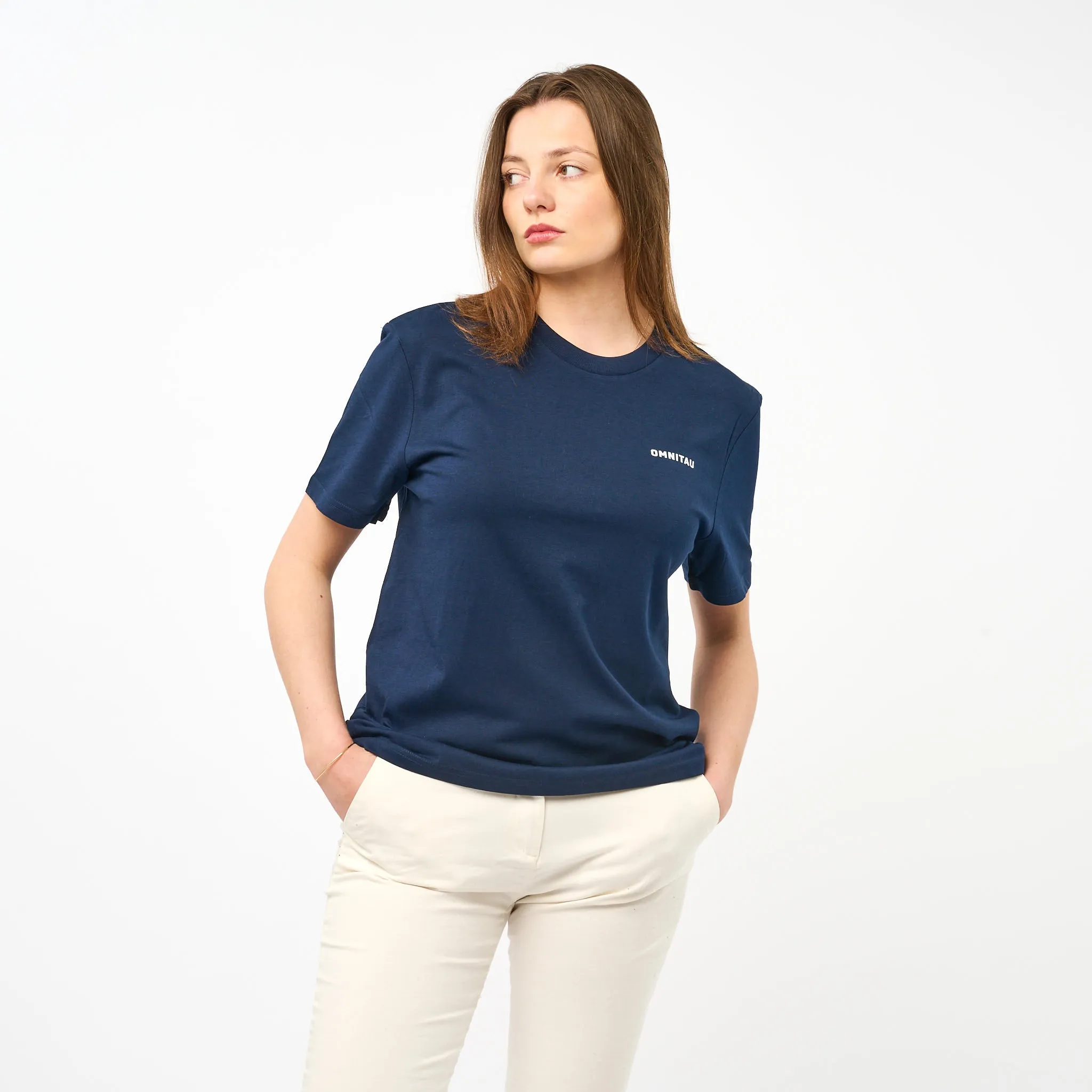 Omnitau Women's Muir Organic Cotton T-Shirt - Navy