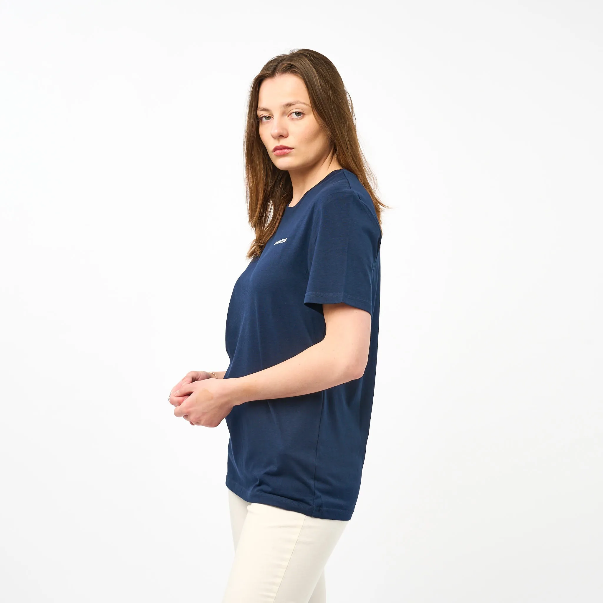 Omnitau Women's Muir Organic Cotton T-Shirt - Navy