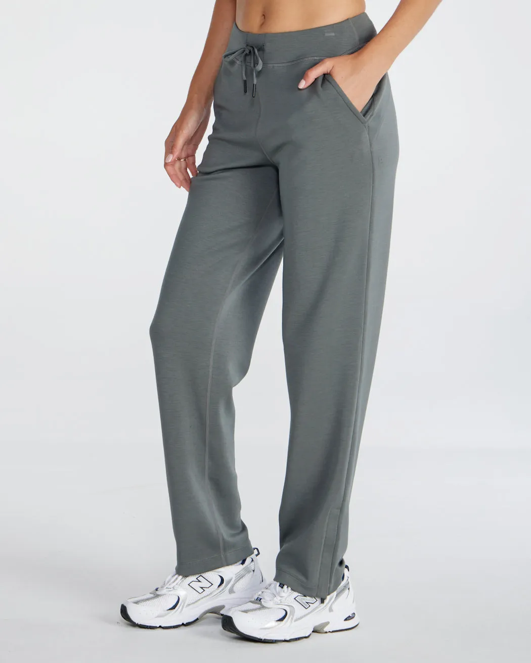 Opal Fleece Split Hem Pant