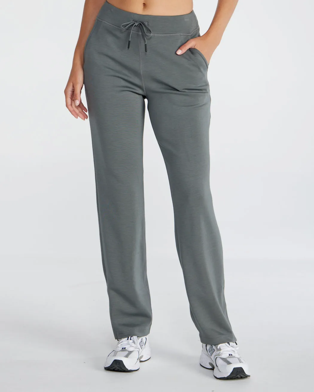 Opal Fleece Split Hem Pant