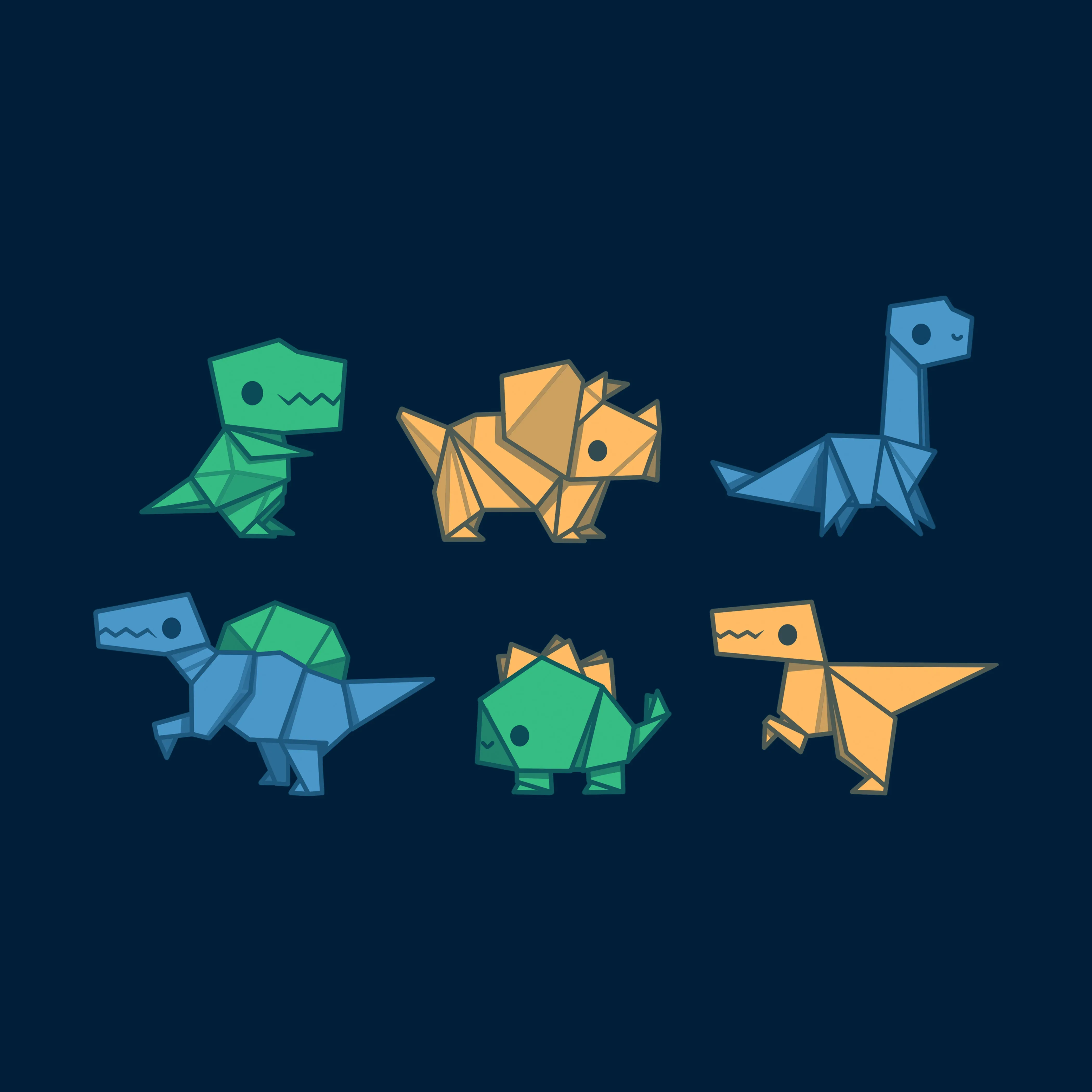 Origami Dinos