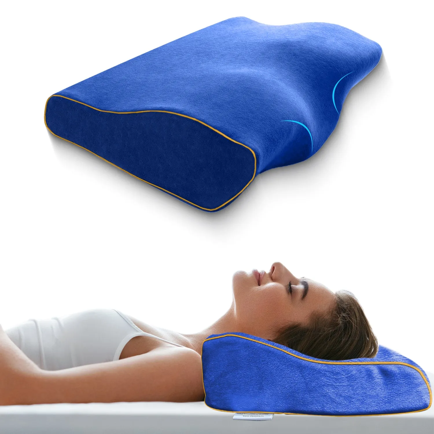 Orthopedic Memory Foam Cervical Butterfly Pillow for Neck & Shoulder Pain