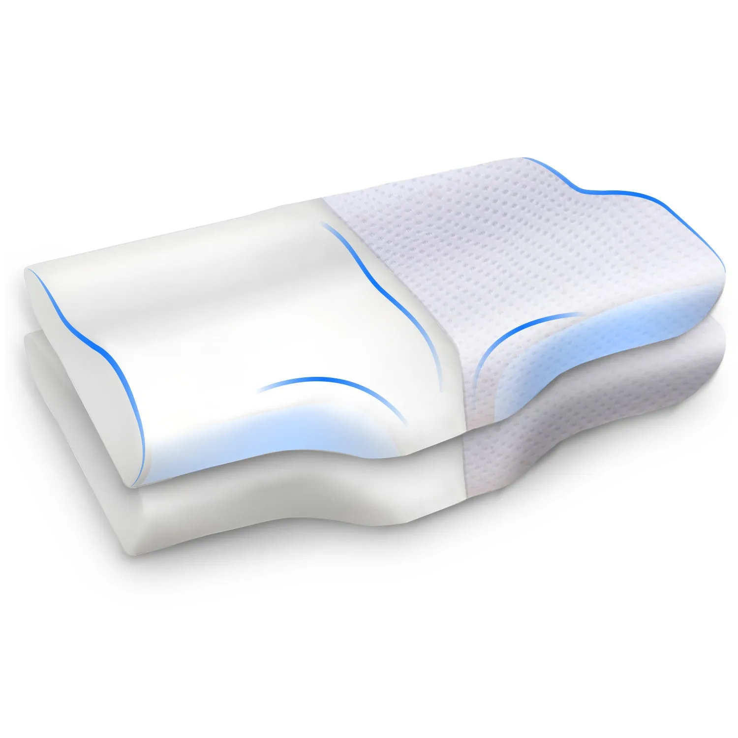 Orthopedic Memory Foam Cervical Butterfly Pillow for Neck & Shoulder Pain