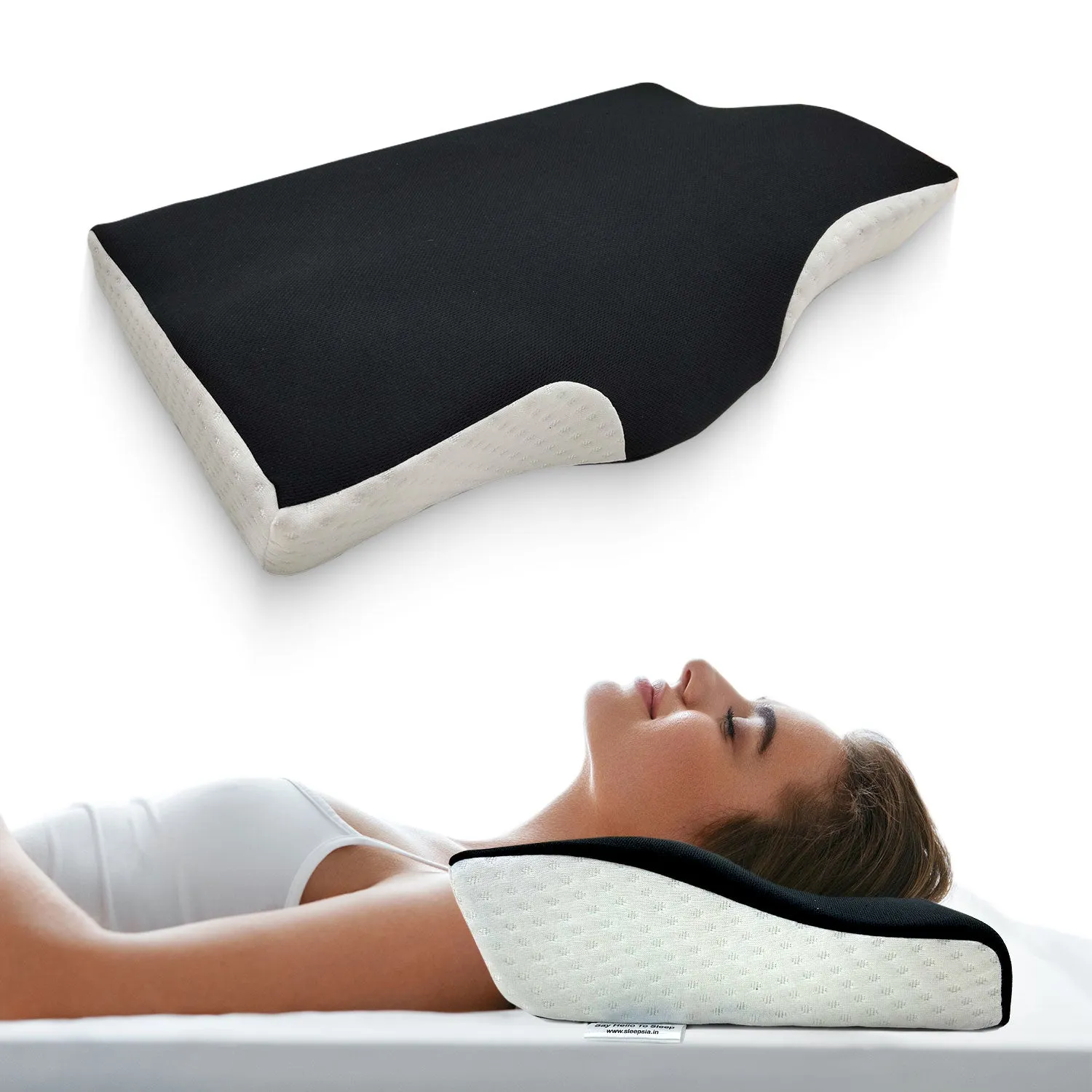 Orthopedic Memory Foam Cervical Butterfly Pillow for Neck & Shoulder Pain