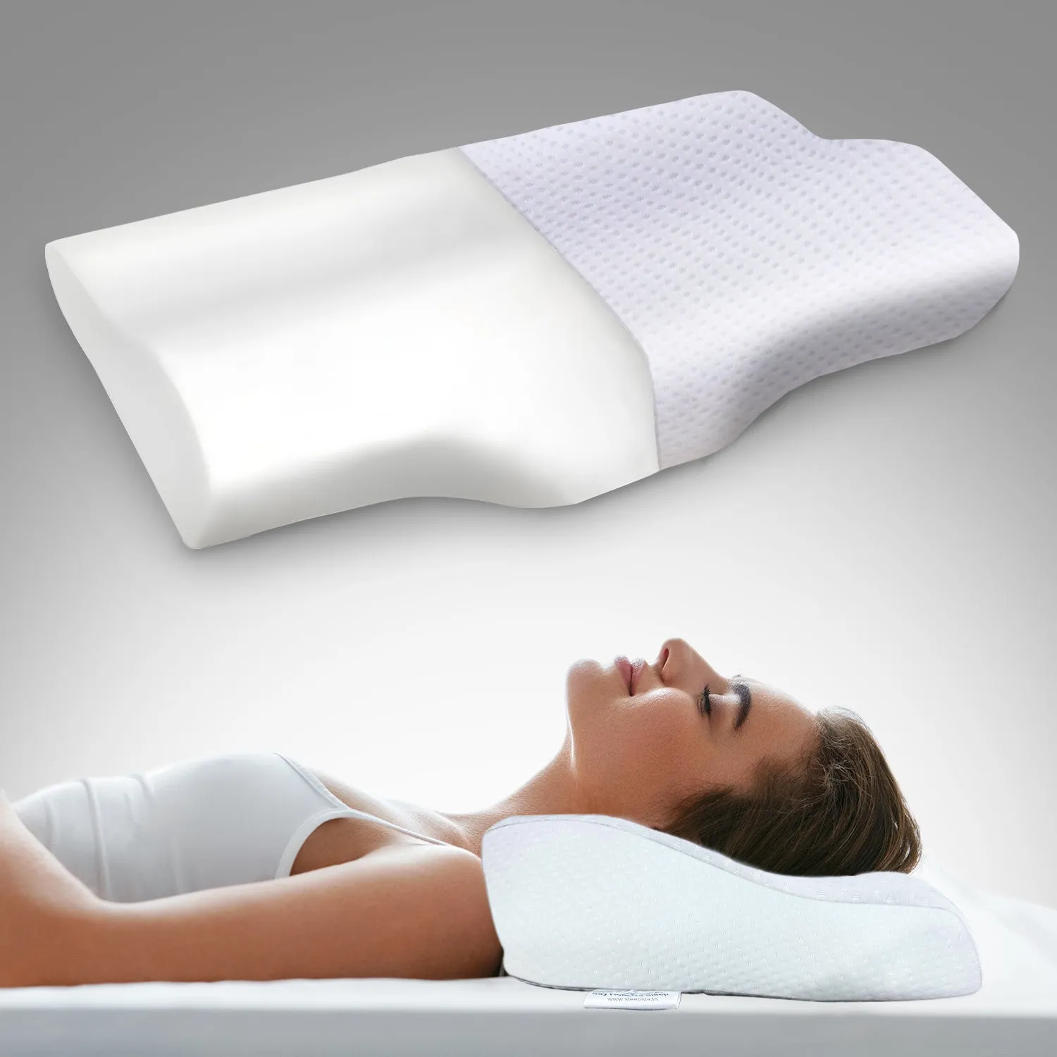 Orthopedic Memory Foam Cervical Butterfly Pillow for Neck & Shoulder Pain