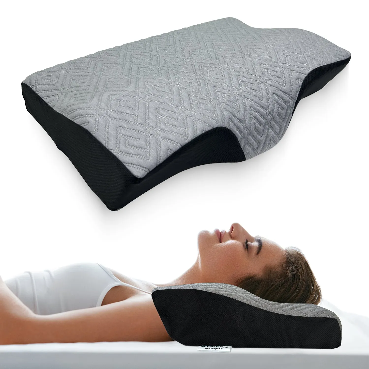 Orthopedic Memory Foam Cervical Butterfly Pillow for Neck & Shoulder Pain