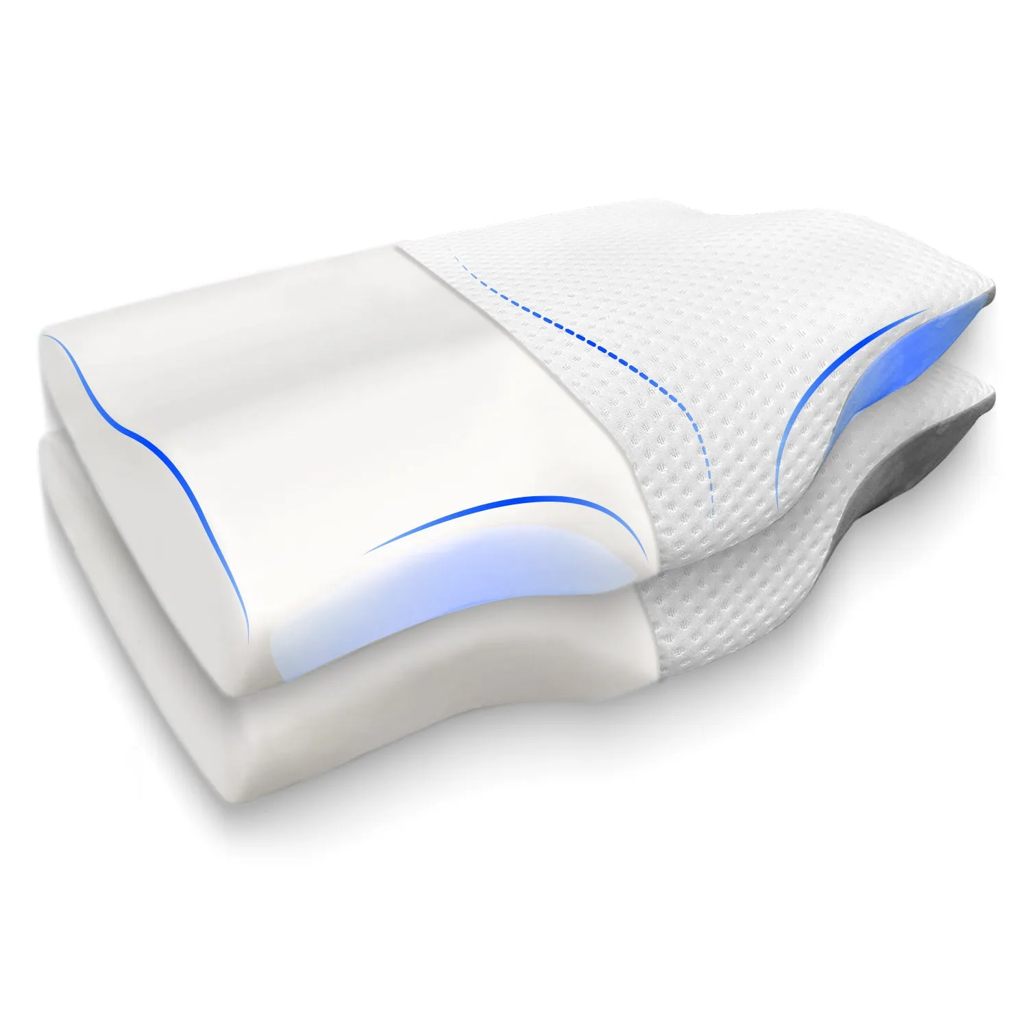 Orthopedic Memory Foam Cervical Butterfly Pillow for Neck & Shoulder Pain