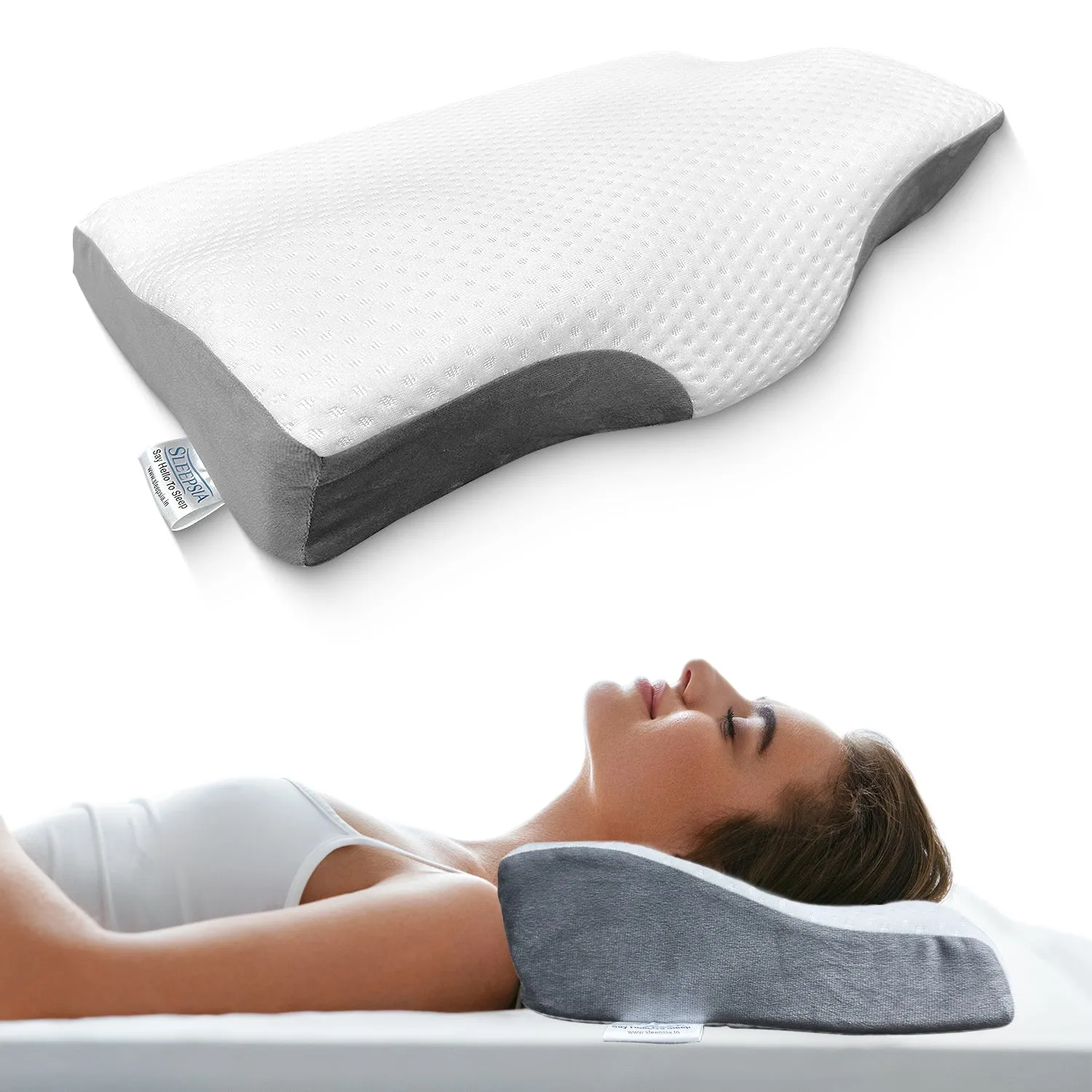 Orthopedic Memory Foam Cervical Butterfly Pillow for Neck & Shoulder Pain