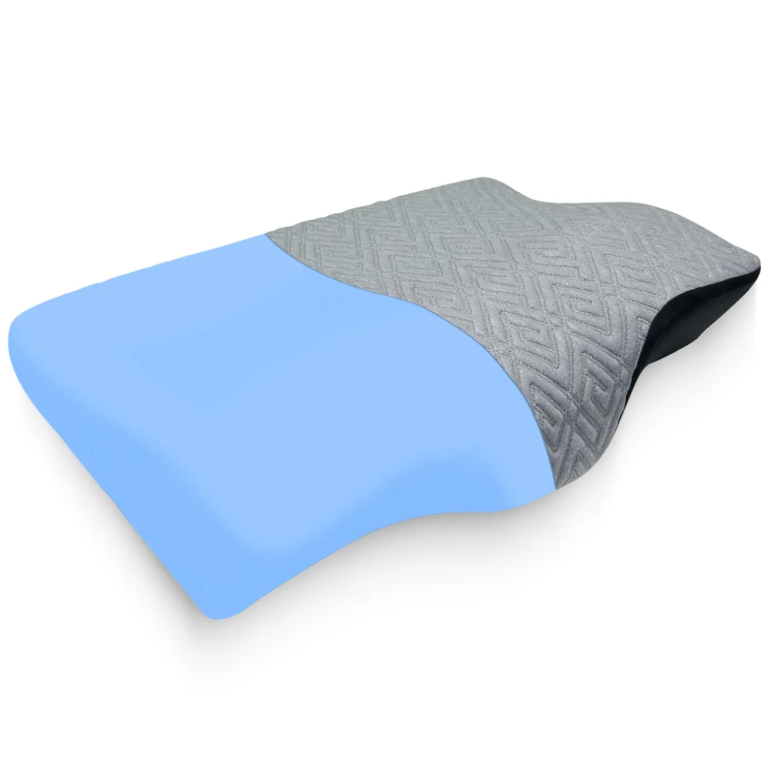 Orthopedic Memory Foam Cervical Butterfly Pillow with Cooling Gel