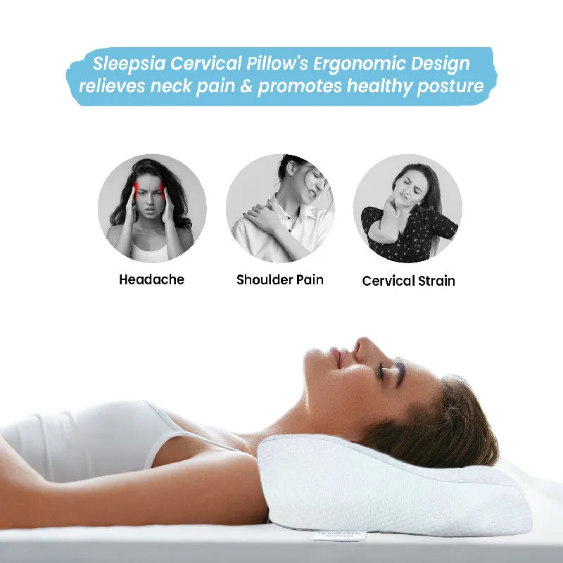 Orthopedic Memory Foam Cervical Butterfly Pillow with Cooling Gel