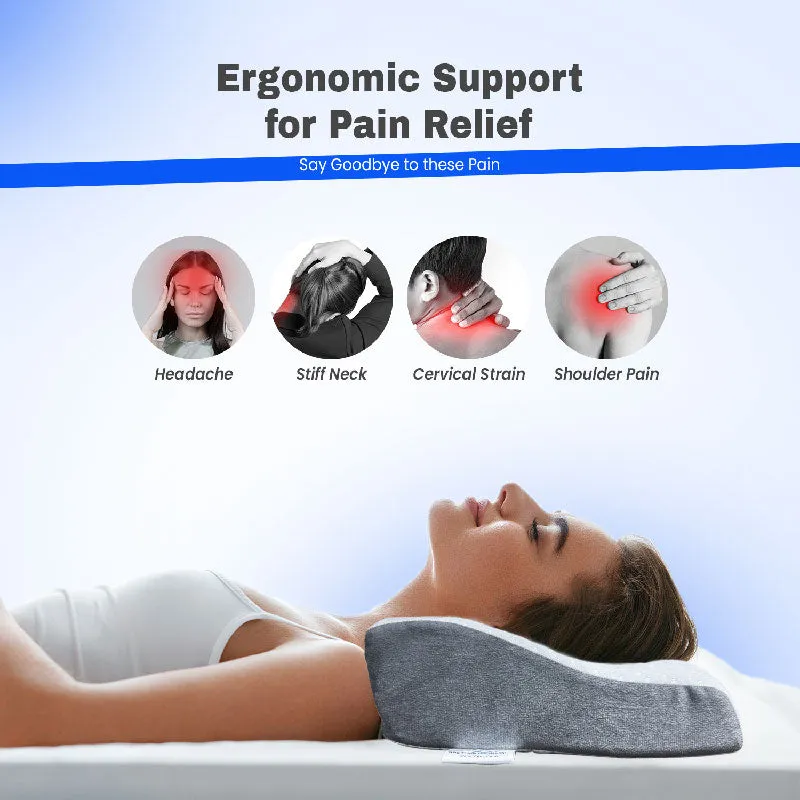 Orthopedic Memory Foam Cervical Butterfly Pillow with Cooling Gel