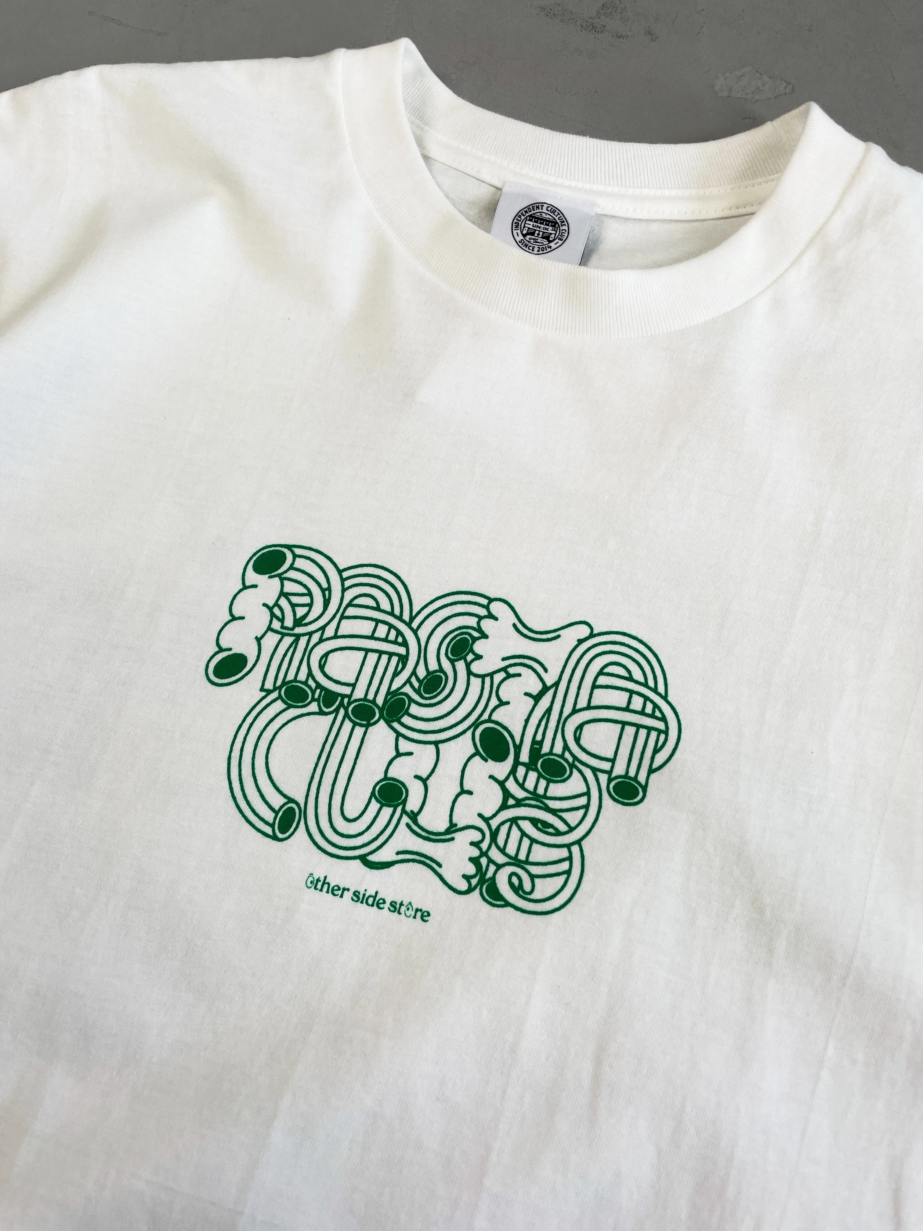 Other Side Store 'Pasta Club' Tee - White