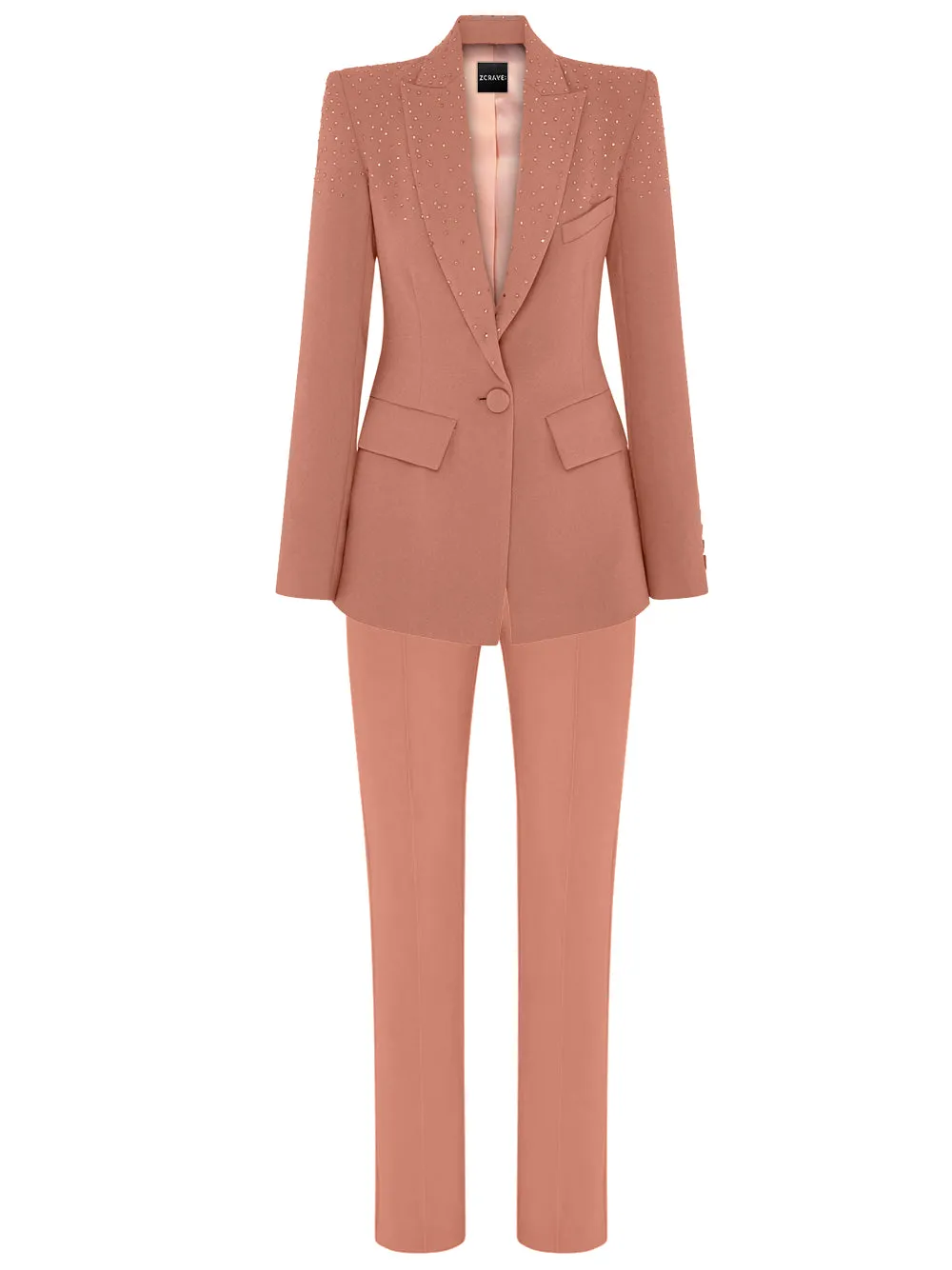 OTRA Blazer & pants Set in Coral