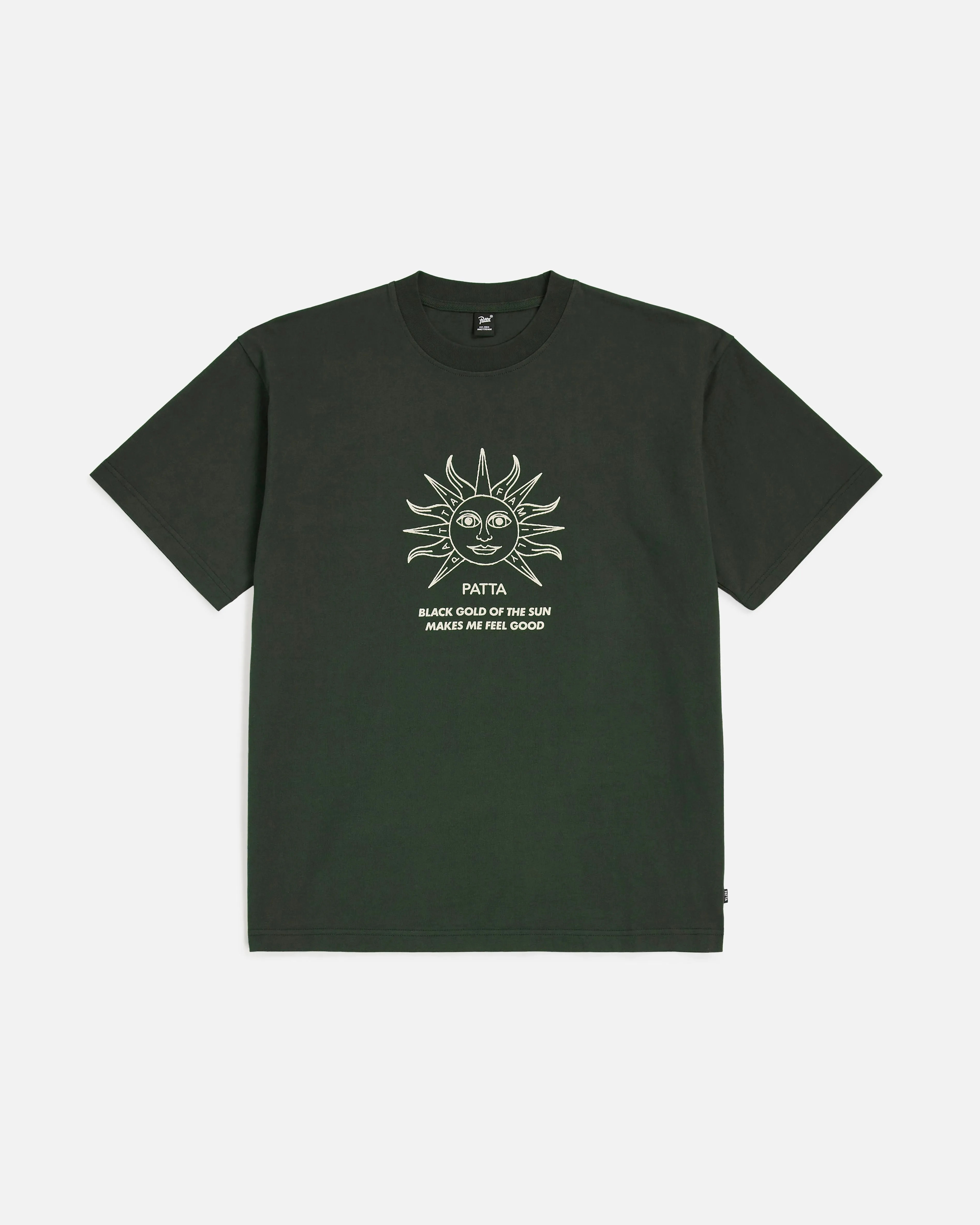 Patta Black Gold Sun T-Shirt (Pirate Black)