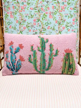 Peking Handicraft - Pretty Cactus Hook Pillow