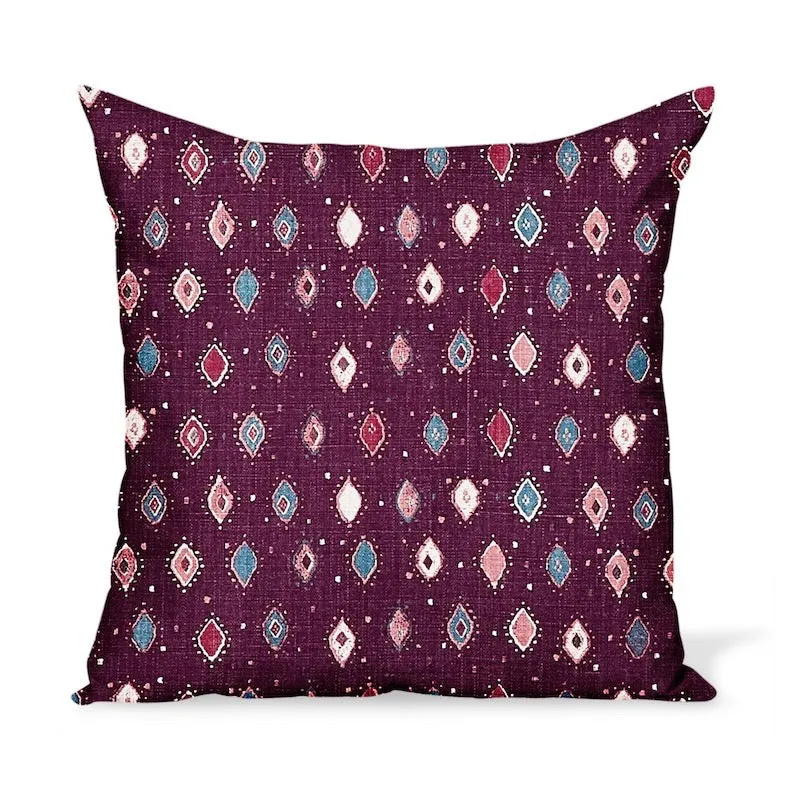 Peter Dunham Textiles Oona in Aubergine Pillow